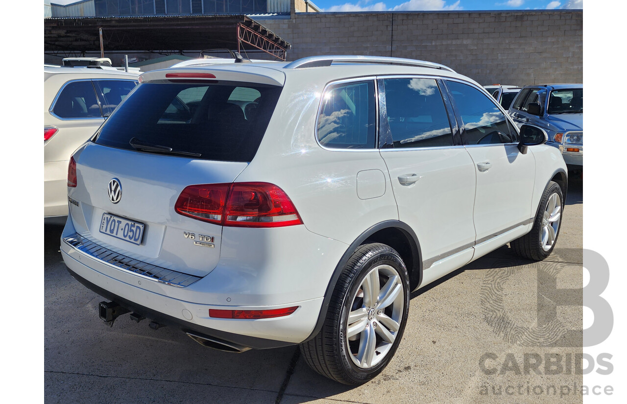 11/2014 Volkswagen Touareg V6 TDI 7P MY14 4d Wagon White 3.0L