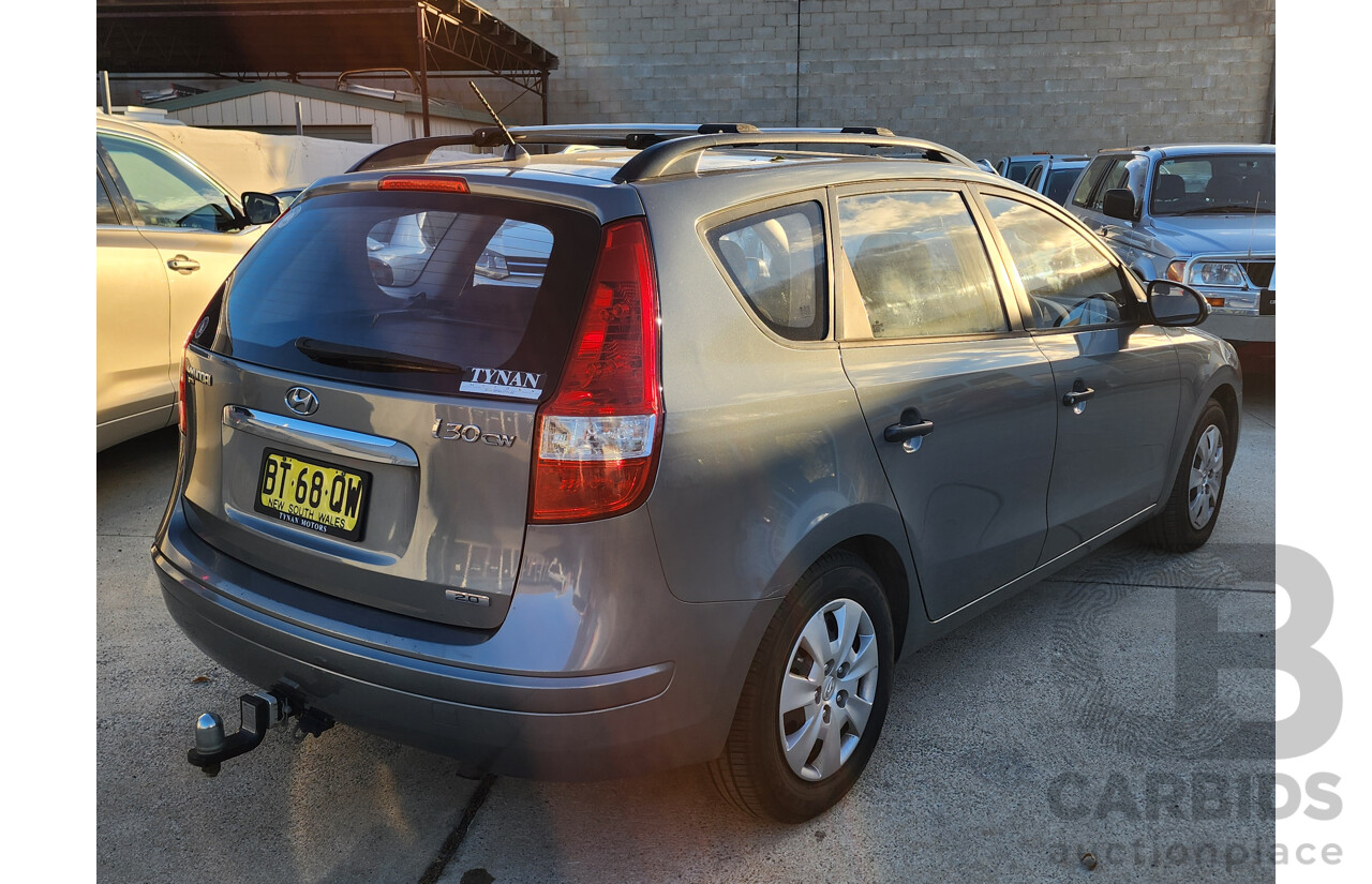 9/2009 Hyundai i30 cw SX 2.0 FD MY09 4d Wagon Grey 2.0L