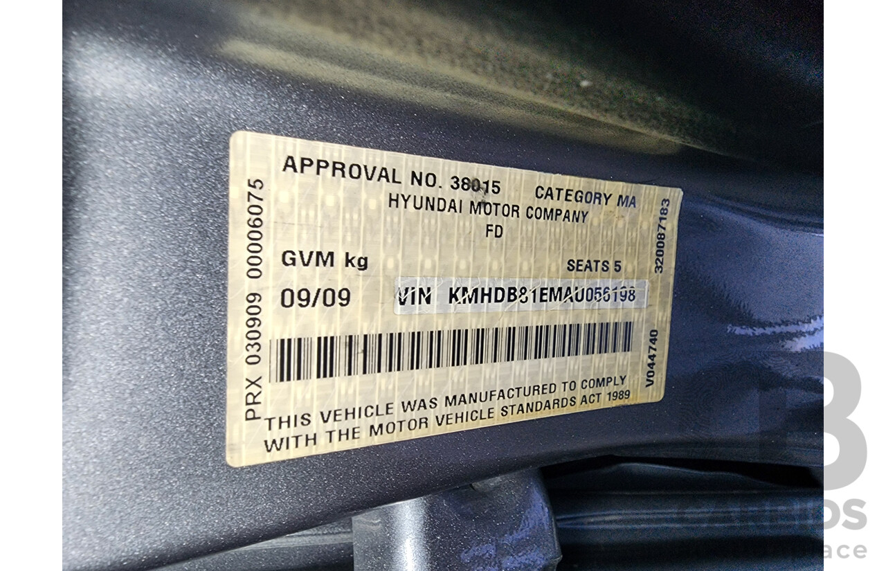 9/2009 Hyundai i30 cw SX 2.0 FD MY09 4d Wagon Grey 2.0L