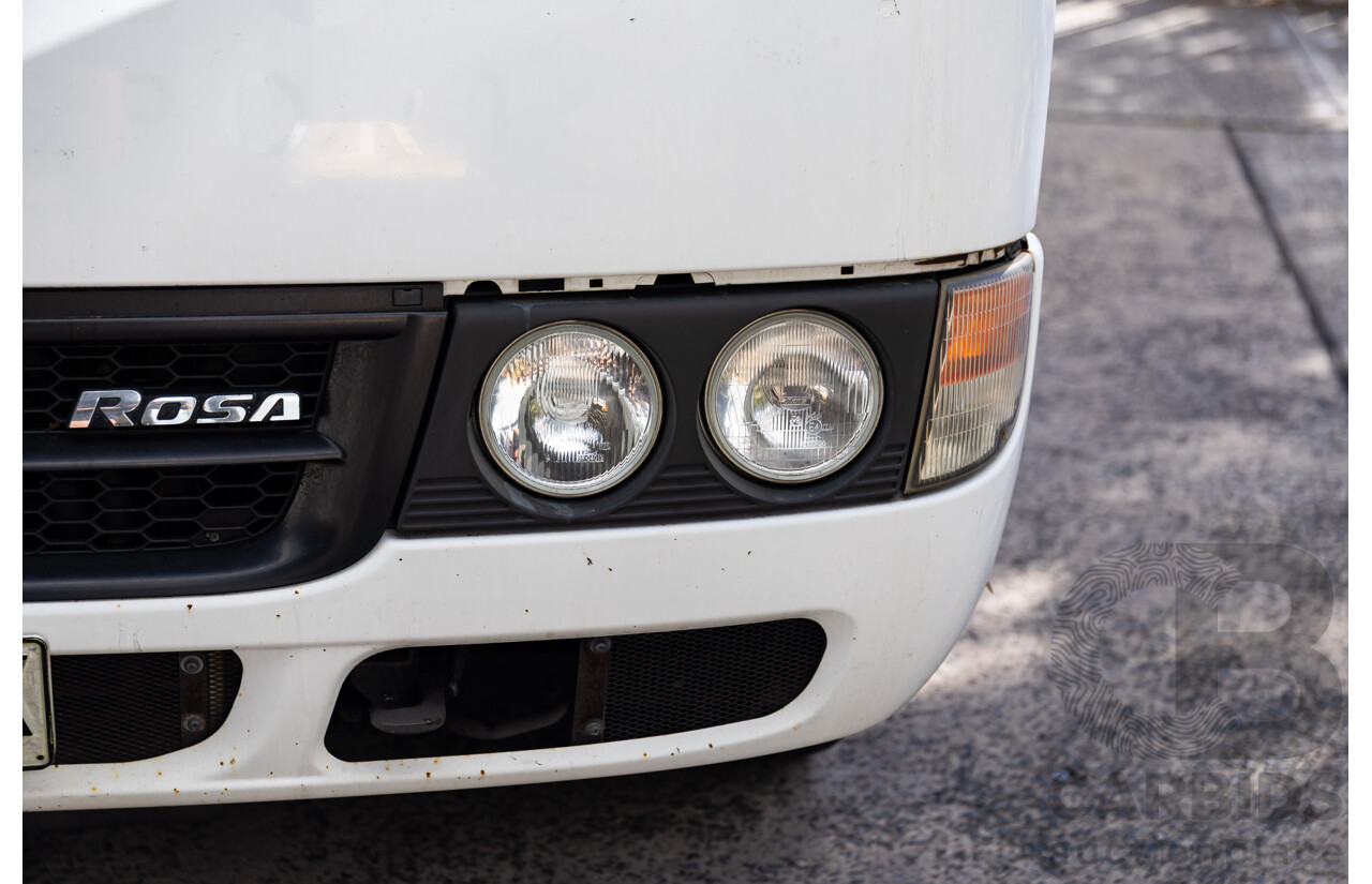 10/2012 Mitsubishi Rosa BE600 25 Seater 4d White Turbo Diesel 4.9L