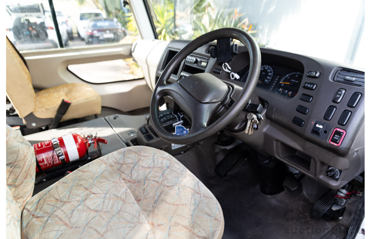 10/2012 Mitsubishi Rosa BE600 25 Seater 4d White Turbo Diesel 4.9L