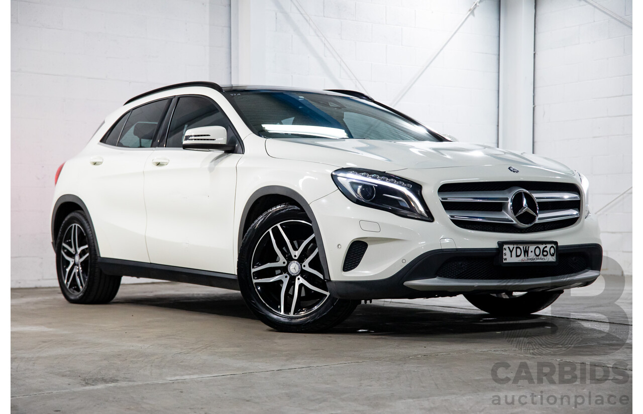 02/2016 Mercedes-Benz GLA180  X156 MY16 4D Wagon Cirrus White Turbo 1.6L