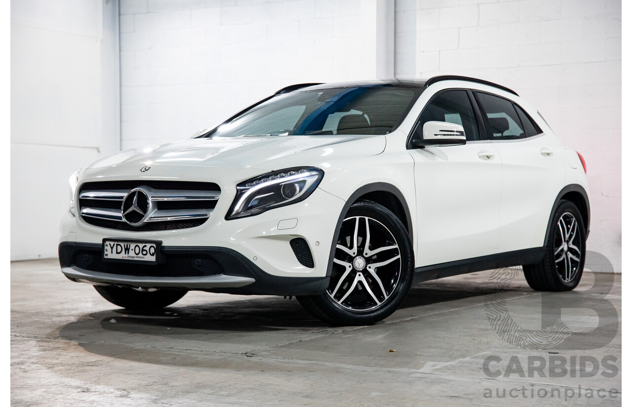 02/2016 Mercedes-Benz GLA180  X156 MY16 4D Wagon Cirrus White Turbo 1.6L
