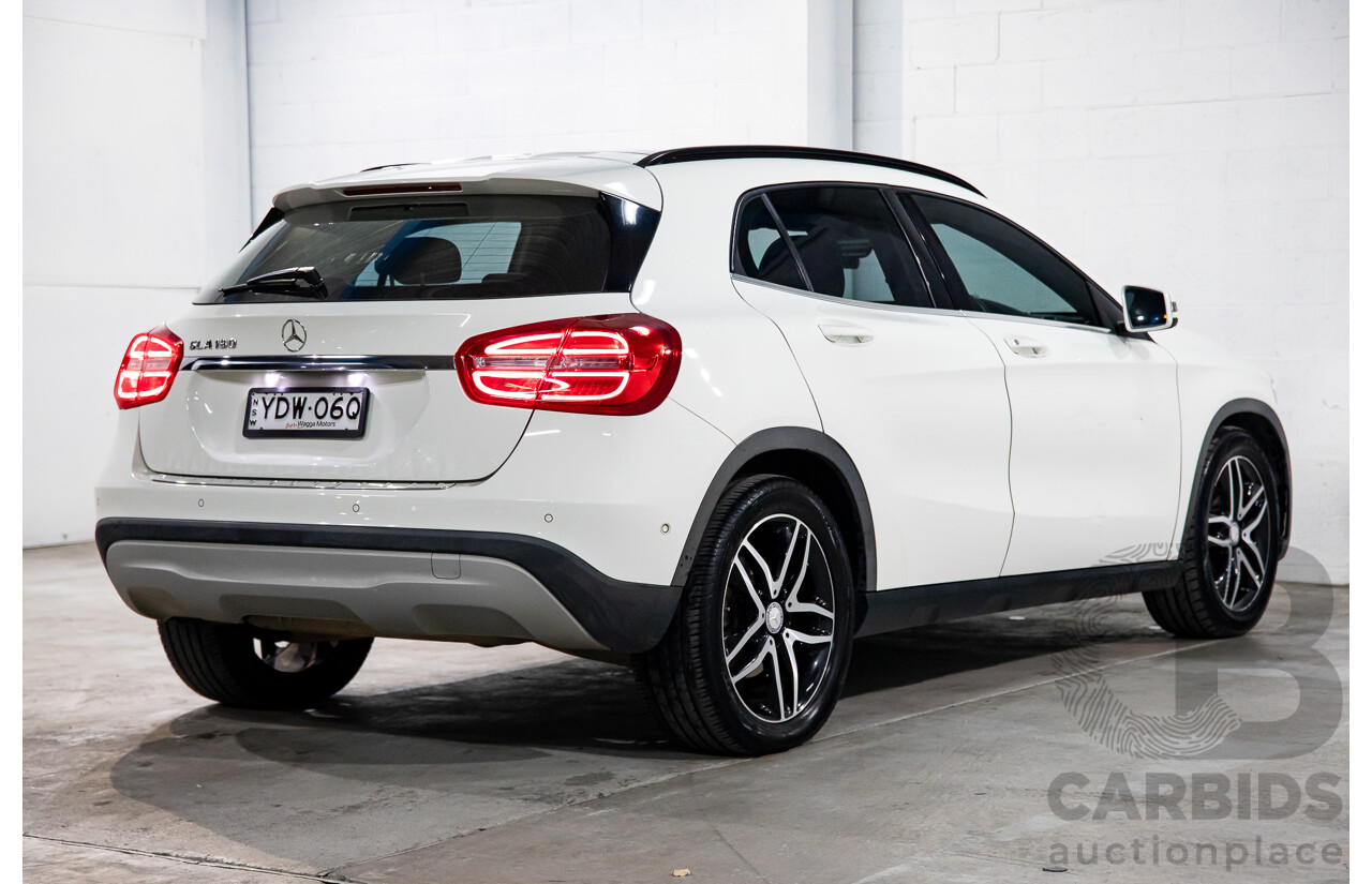 02/2016 Mercedes-Benz GLA180  X156 MY16 4D Wagon Cirrus White Turbo 1.6L