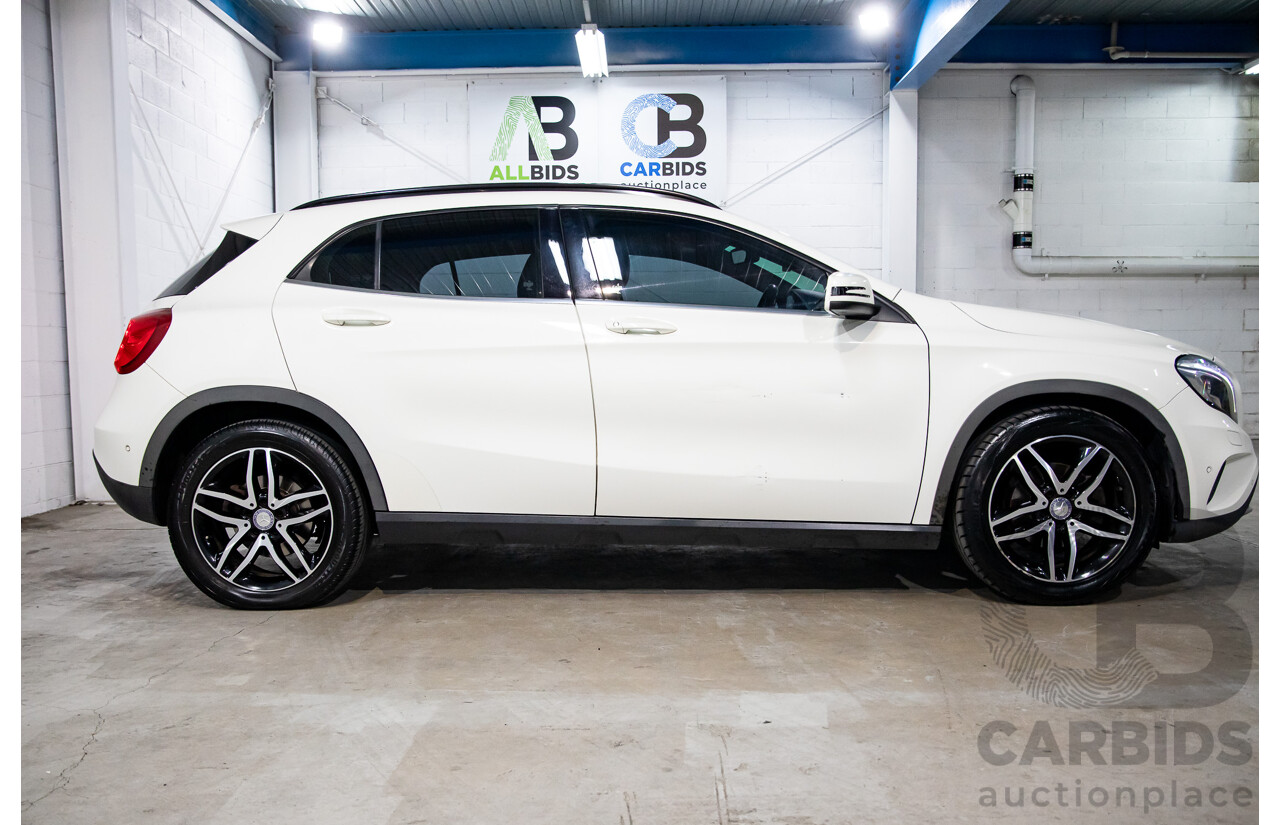 02/2016 Mercedes-Benz GLA180  X156 MY16 4D Wagon Cirrus White Turbo 1.6L