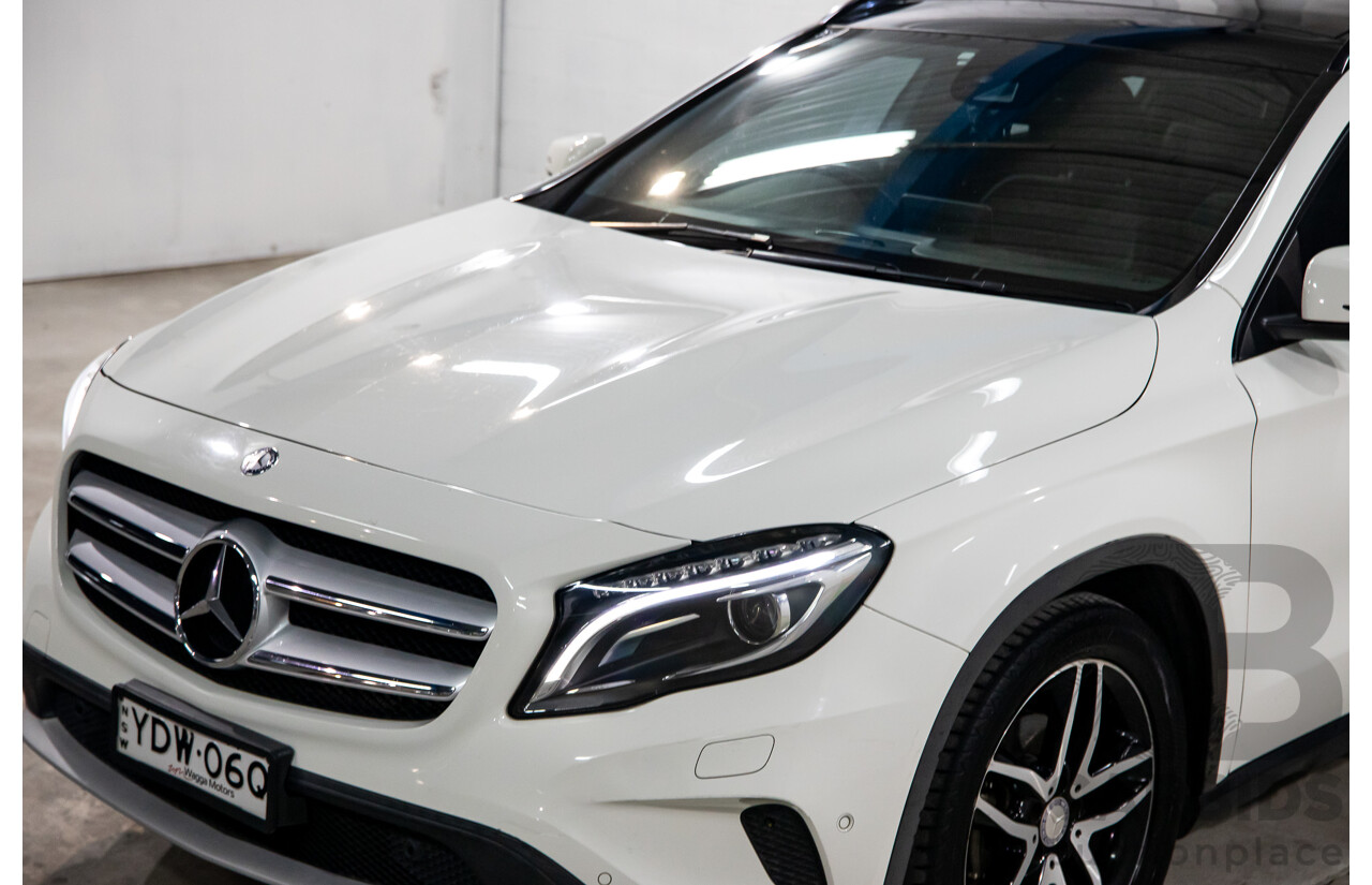 02/2016 Mercedes-Benz GLA180  X156 MY16 4D Wagon Cirrus White Turbo 1.6L