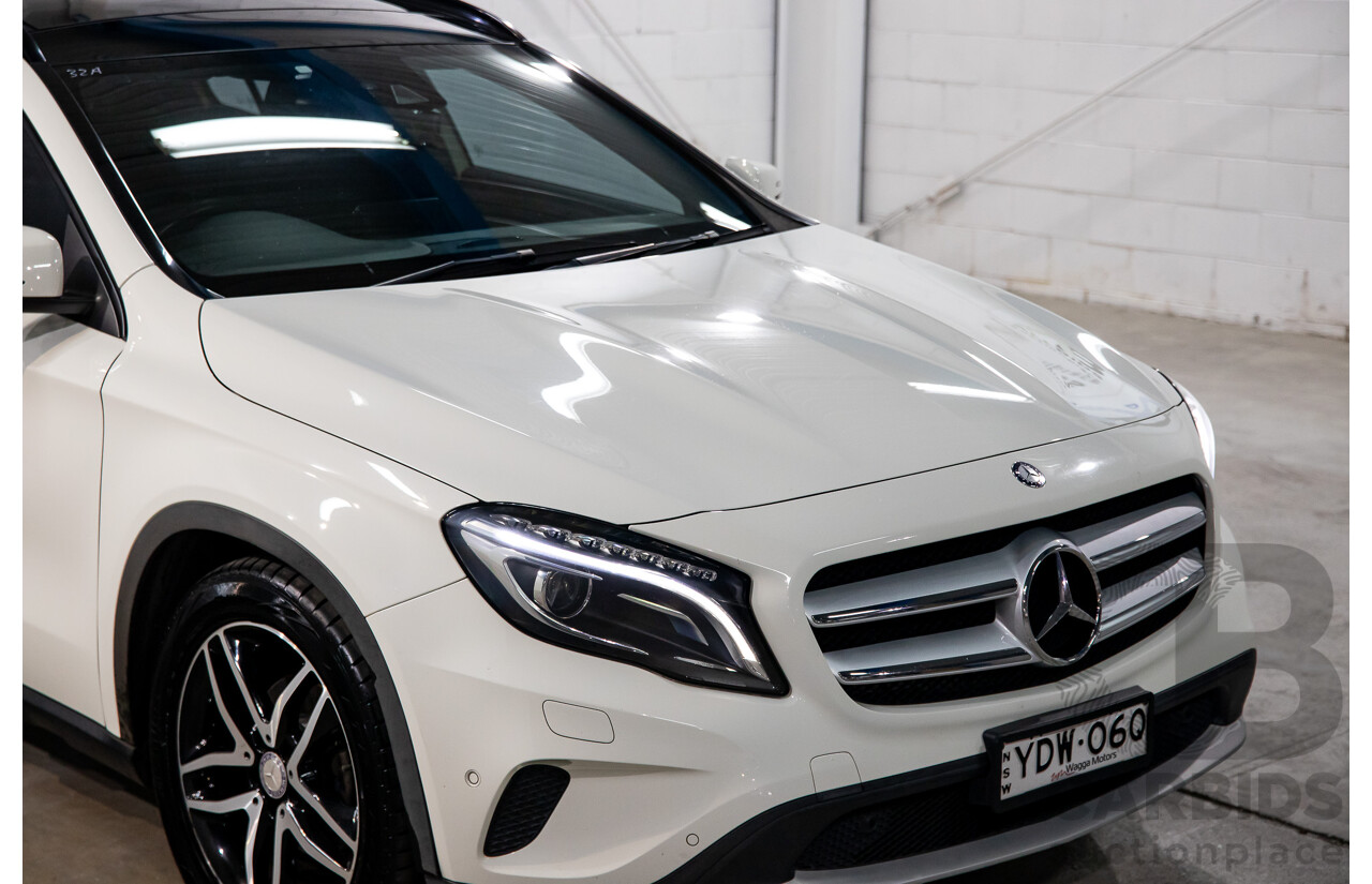 02/2016 Mercedes-Benz GLA180  X156 MY16 4D Wagon Cirrus White Turbo 1.6L