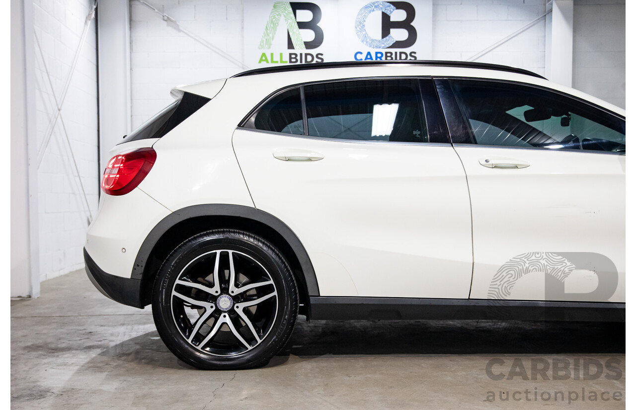 02/2016 Mercedes-Benz GLA180  X156 MY16 4D Wagon Cirrus White Turbo 1.6L