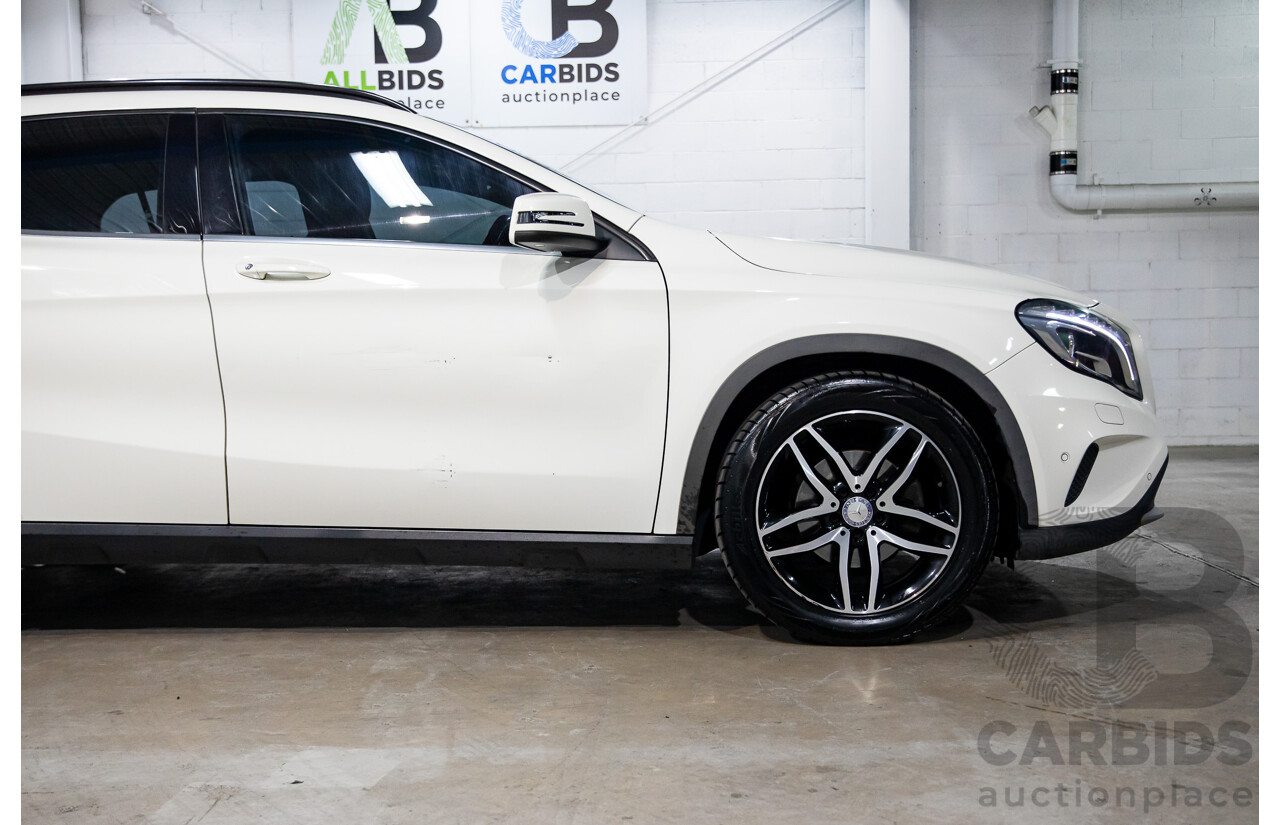 02/2016 Mercedes-Benz GLA180  X156 MY16 4D Wagon Cirrus White Turbo 1.6L