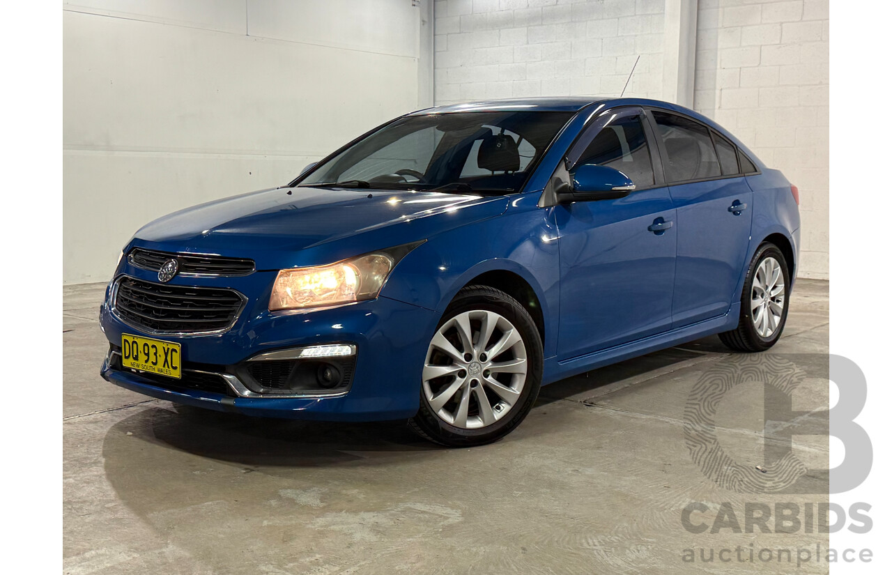 8/2015 Holden Cruze SRi JH MY15 4d Sedan Blue Turbo 1.6L