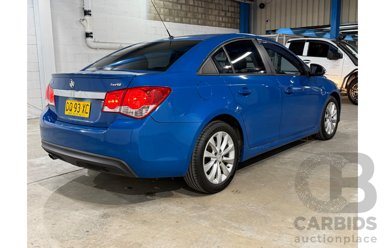 8/2015 Holden Cruze SRi JH MY15 4d Sedan Blue Turbo 1.6L