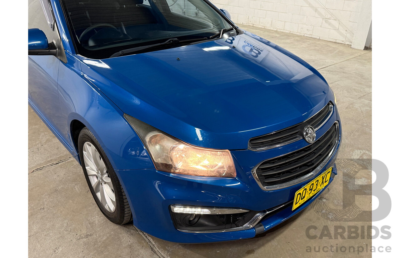 8/2015 Holden Cruze SRi JH MY15 4d Sedan Blue Turbo 1.6L