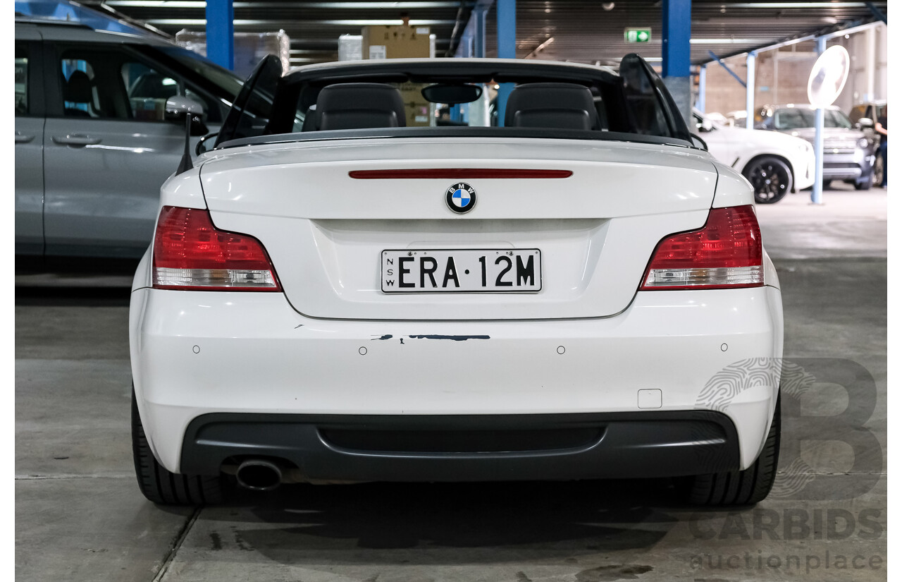 7/2009 BMW 120i E88 MY09 2d Convertible Alpine White 2.0L