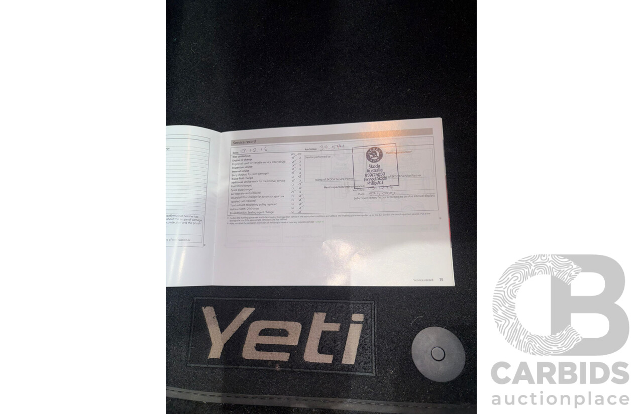 5/2013 Skoda Yeti 77 TSI (4x2) 5L MY13 4d Wagon Red Turbo 1.2L