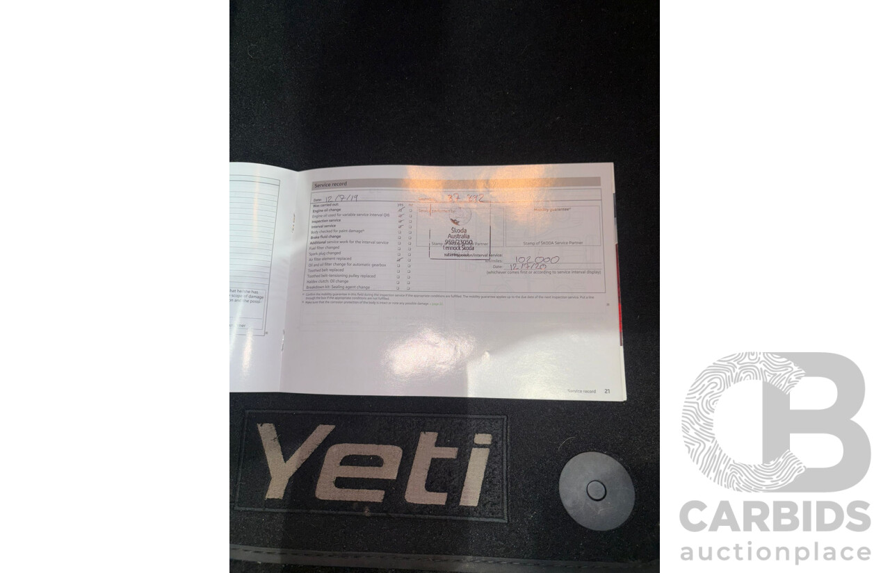5/2013 Skoda Yeti 77 TSI (4x2) 5L MY13 4d Wagon Red Turbo 1.2L