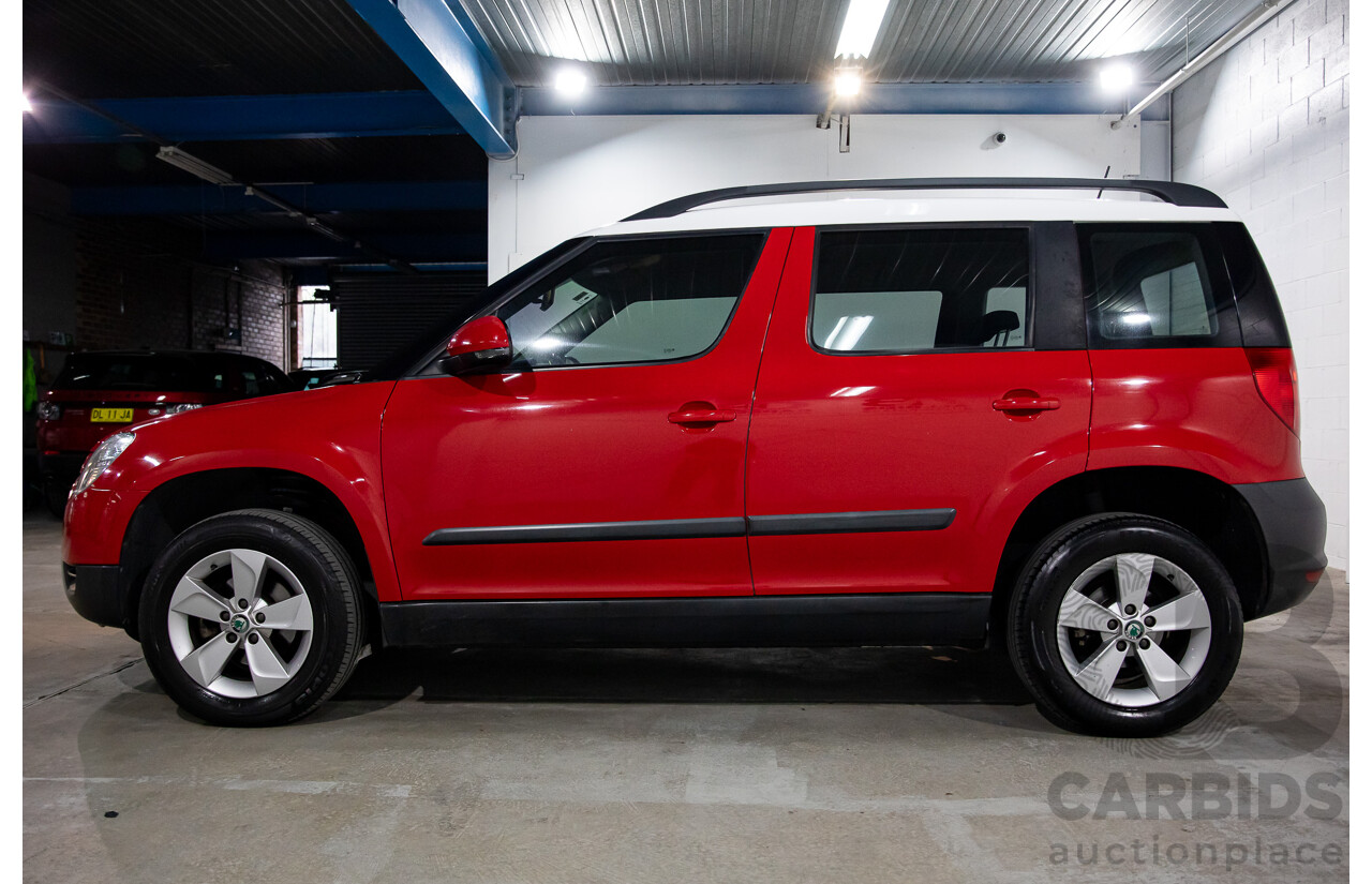5/2013 Skoda Yeti 77 TSI (4x2) 5L MY13 4d Wagon Red Turbo 1.2L