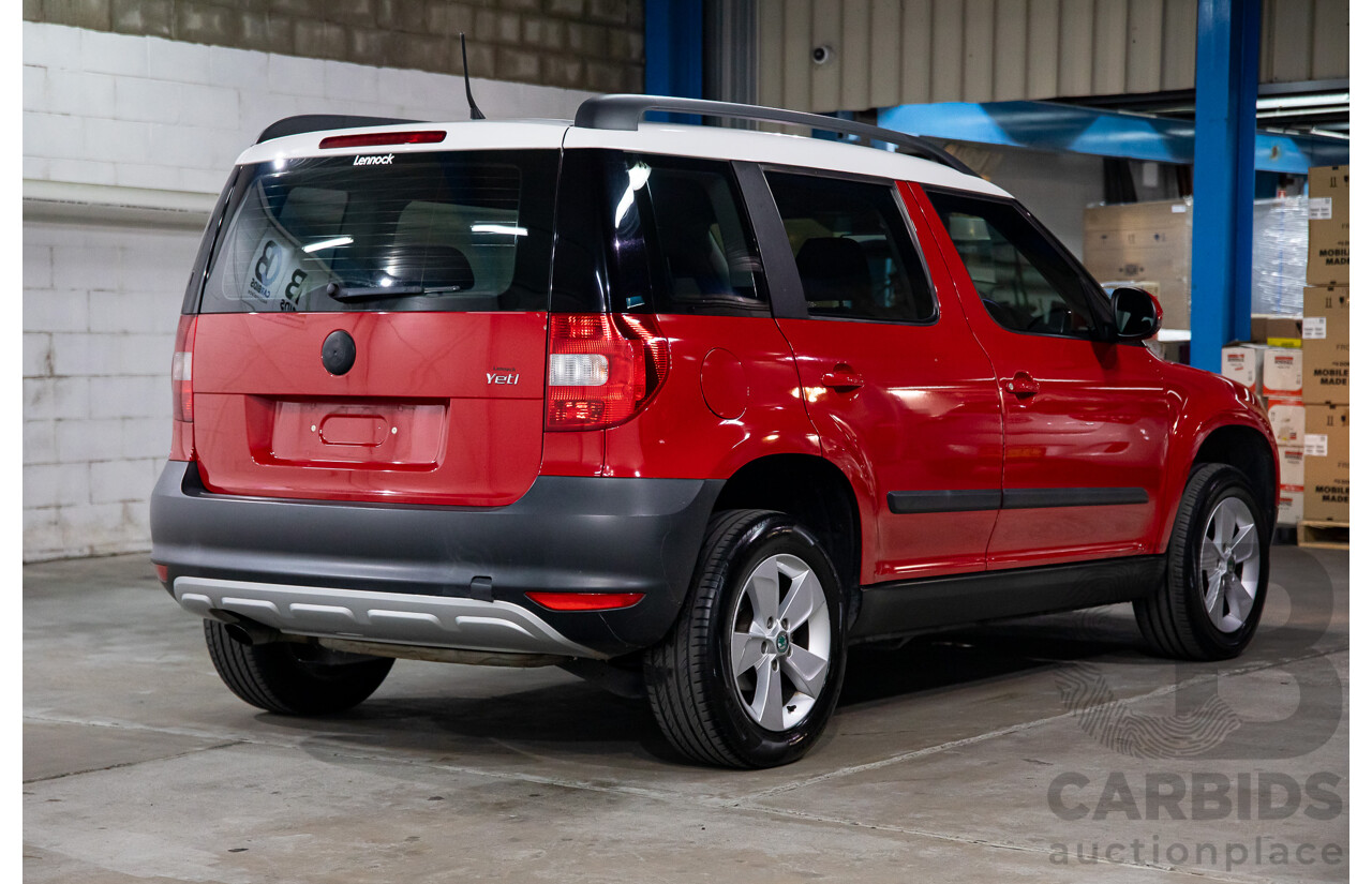 5/2013 Skoda Yeti 77 TSI (4x2) 5L MY13 4d Wagon Red Turbo 1.2L