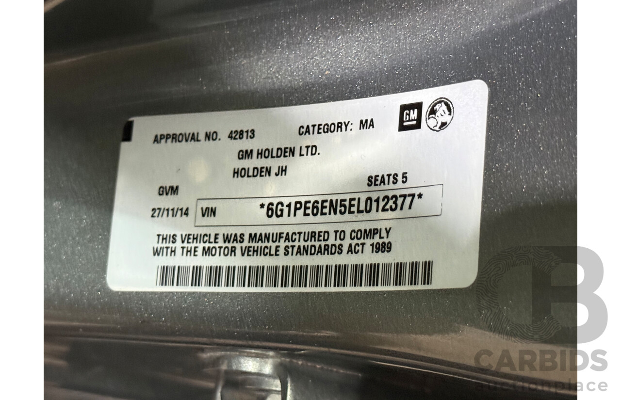 11/2014 Holden Cruze SRi Z-Series JH MY14 5d Hatchback Grey Turbo 1.6L