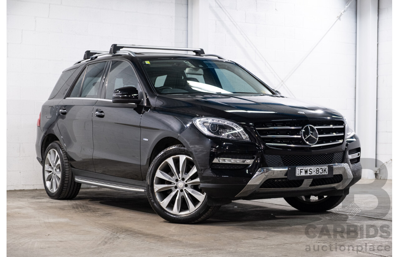 4/2012 Mercedes-Benz ML 350 CDI Bluetec (4x4) 166 4d Wagon Obsidian Black Metallic V6 3.0L