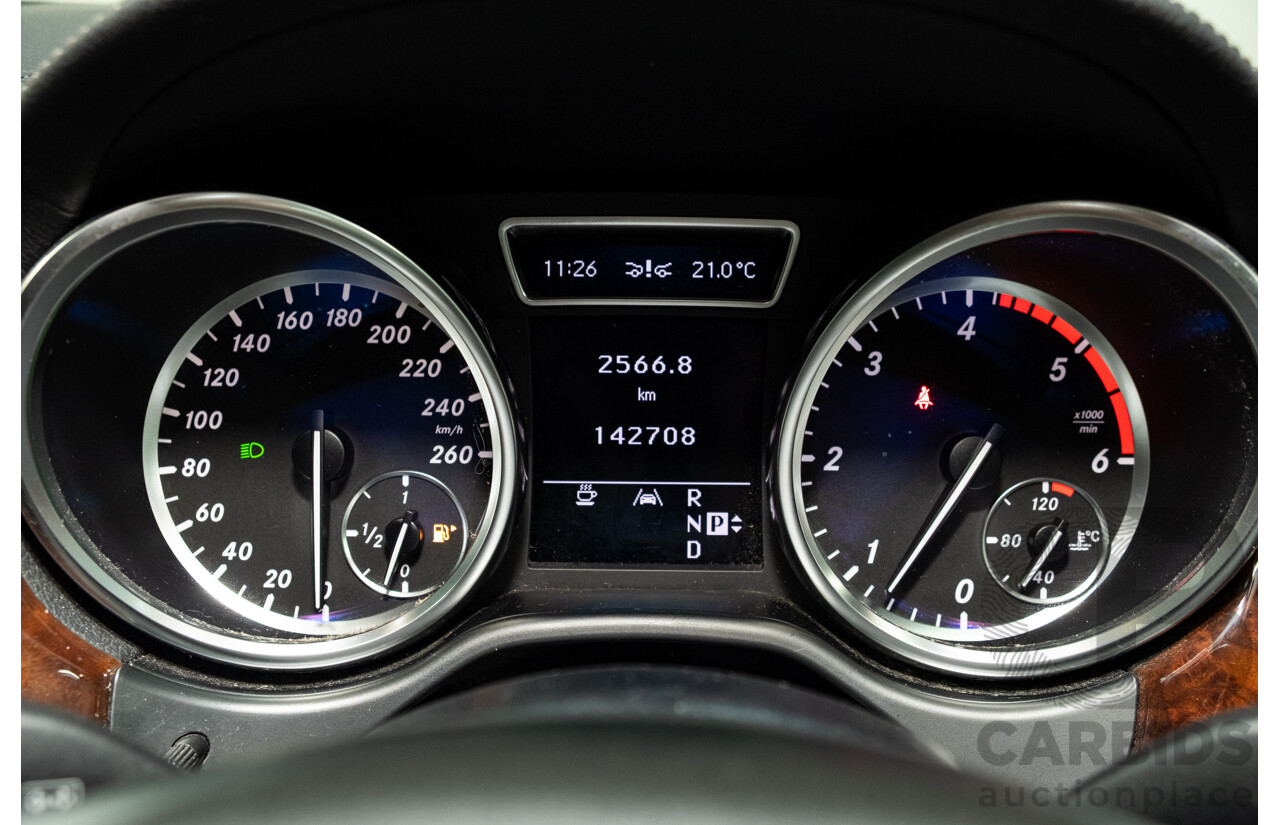 4/2012 Mercedes-Benz ML 350 CDI Bluetec (4x4) 166 4d Wagon Obsidian Black Metallic V6 3.0L
