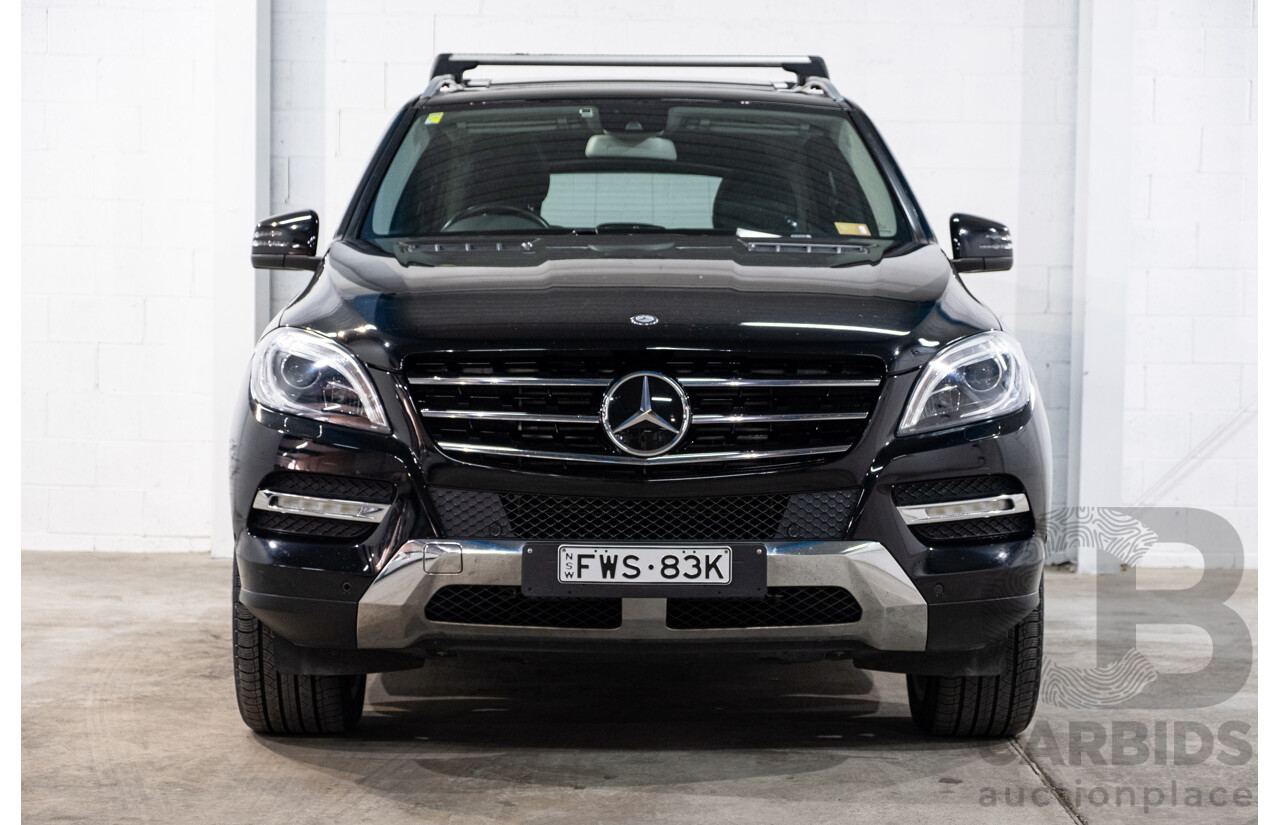 4/2012 Mercedes-Benz ML 350 CDI Bluetec (4x4) 166 4d Wagon Obsidian Black Metallic V6 3.0L