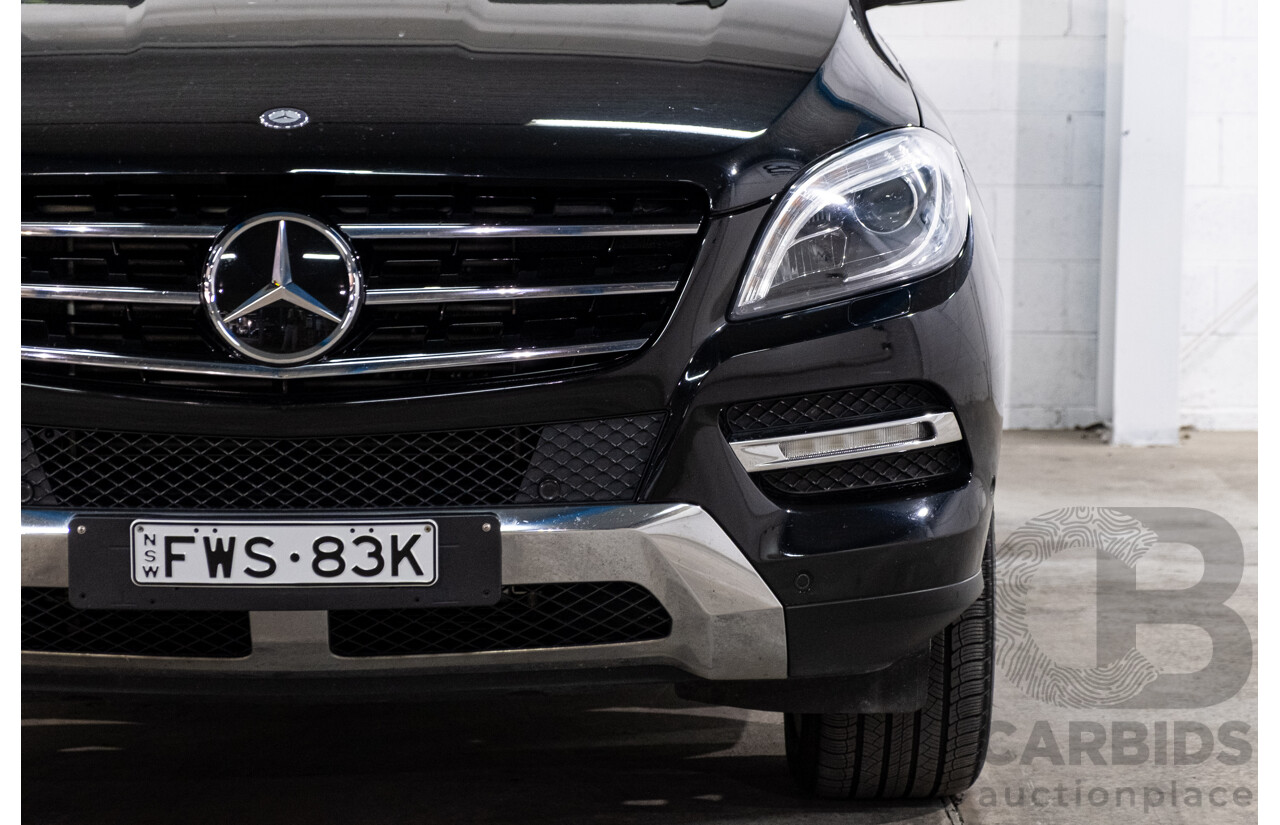 4/2012 Mercedes-Benz ML 350 CDI Bluetec (4x4) 166 4d Wagon Obsidian Black Metallic V6 3.0L