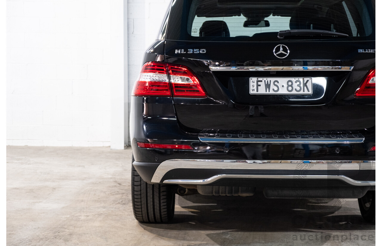 4/2012 Mercedes-Benz ML 350 CDI Bluetec (4x4) 166 4d Wagon Obsidian Black Metallic V6 3.0L