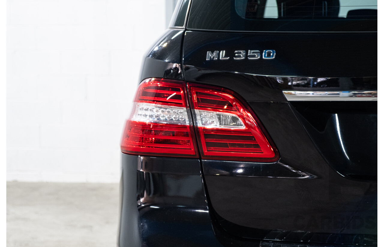 4/2012 Mercedes-Benz ML 350 CDI Bluetec (4x4) 166 4d Wagon Obsidian Black Metallic V6 3.0L