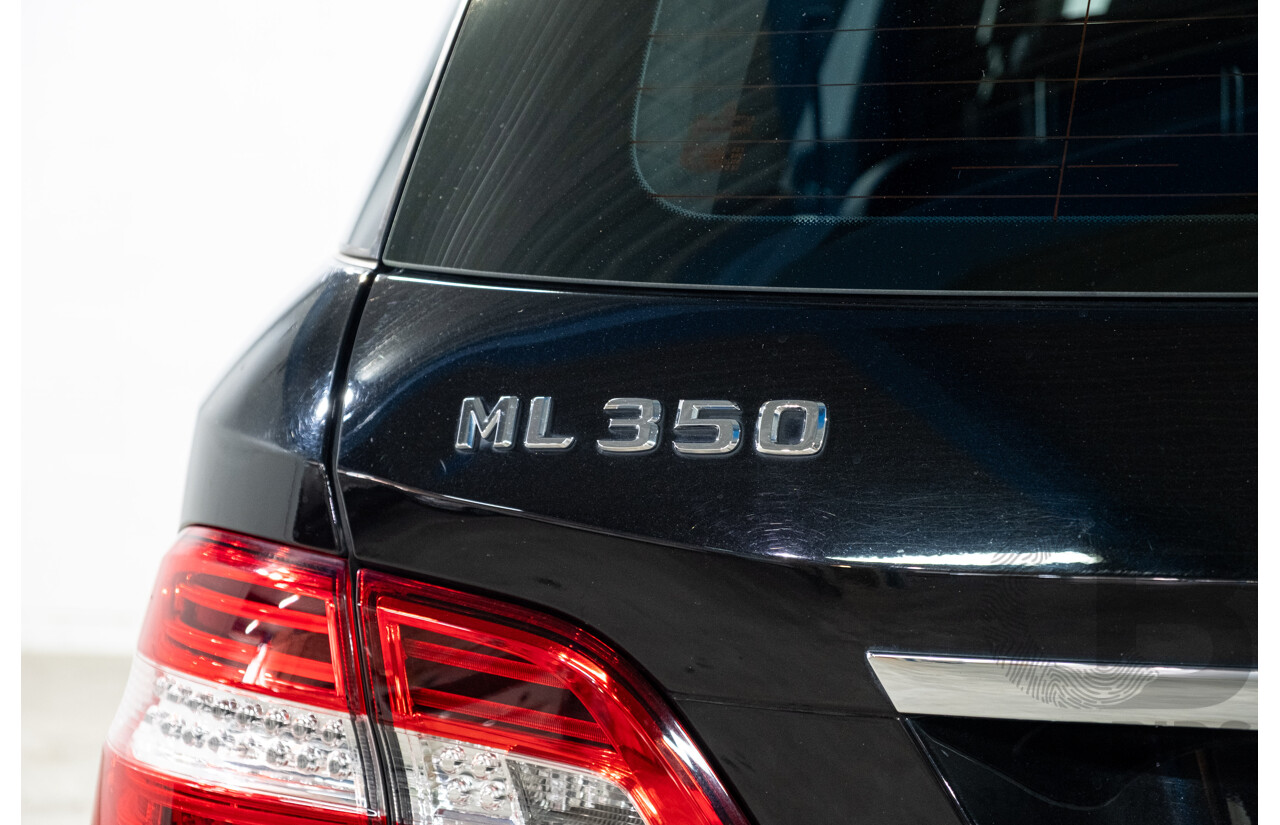 4/2012 Mercedes-Benz ML 350 CDI Bluetec (4x4) 166 4d Wagon Obsidian Black Metallic V6 3.0L