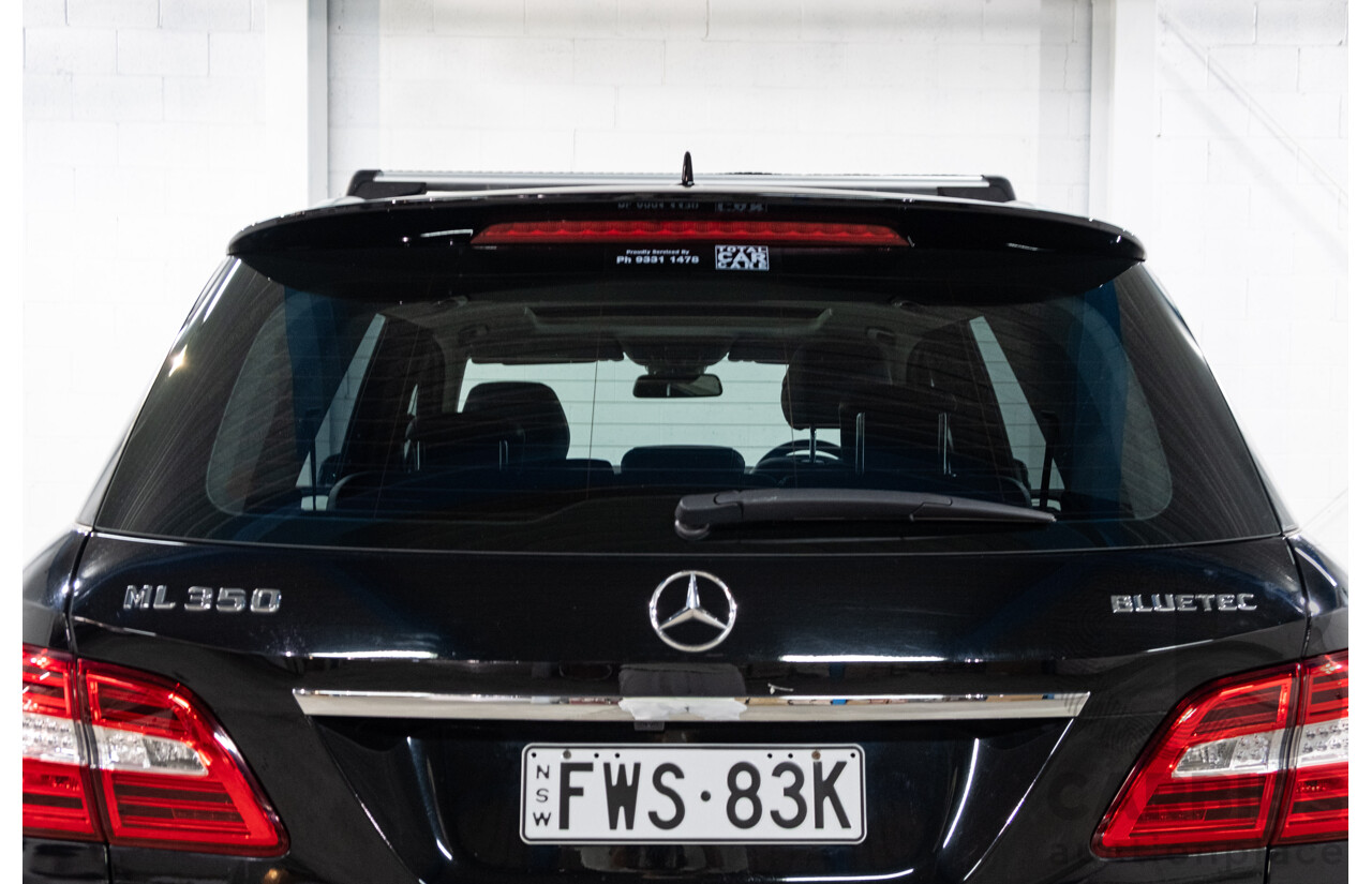4/2012 Mercedes-Benz ML 350 CDI Bluetec (4x4) 166 4d Wagon Obsidian Black Metallic V6 3.0L