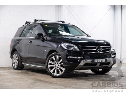 4/2012 Mercedes-Benz ML 350 CDI Bluetec (4x4) 166 4d Wagon Obsidian Black Metallic V6 3.0L