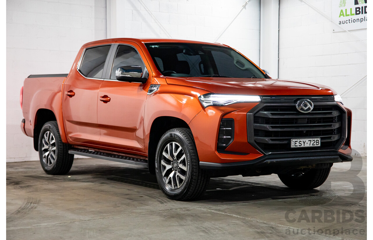 03/2022 LDV T60 Max Luxe (4x4) SK8C Double Cab Utility Maple Leaf Orange Twin Turbo Diesel 2.0L