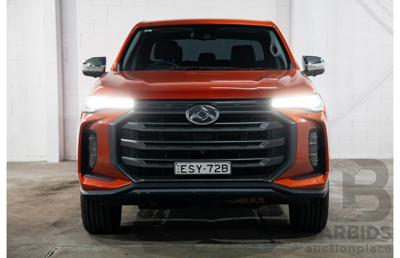 03/2022 LDV T60 Max Luxe (4x4) SK8C Double Cab Utility Maple Leaf Orange Twin Turbo Diesel 2.0L
