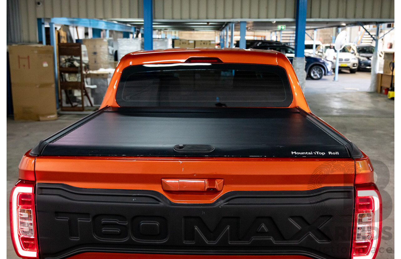 03/2022 LDV T60 Max Luxe (4x4) SK8C Double Cab Utility Maple Leaf Orange Twin Turbo Diesel 2.0L