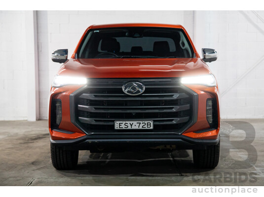 03/2022 LDV T60 Max Luxe (4x4) SK8C Double Cab Utility Maple Leaf Orange Twin Turbo Diesel 2.0L
