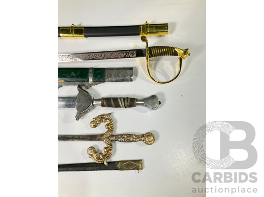 1661401 · Three Ceremonial Display Swords with Scabbards