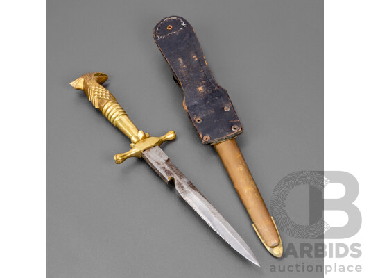 Vintage Indonesian Army Officer's Knife and Scabbard