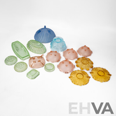 Collection of Vintage Depression Glass Bowls and Dishes Including Crown Crystal