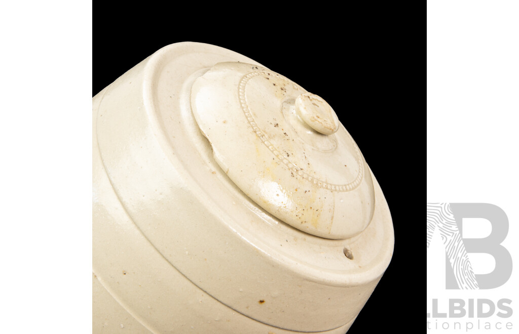Vintage Stoneware Water Crock with Spigots