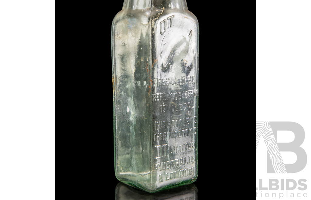 Near Pair of OT Cordial Bottles, Melbourne