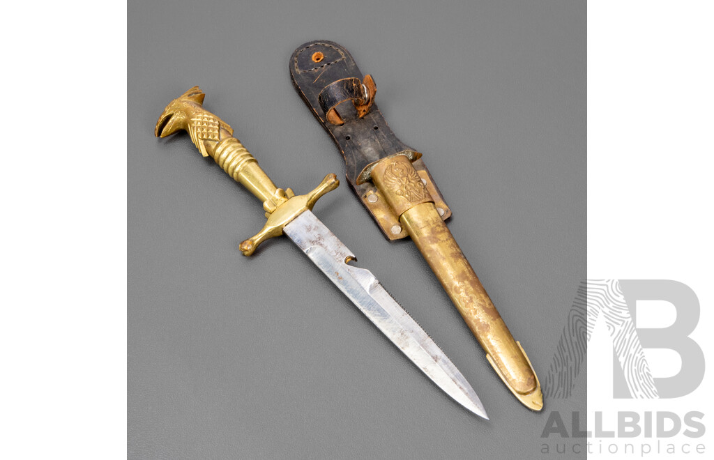 Vintage Indonesian Army Offices Knife and Scabbard
