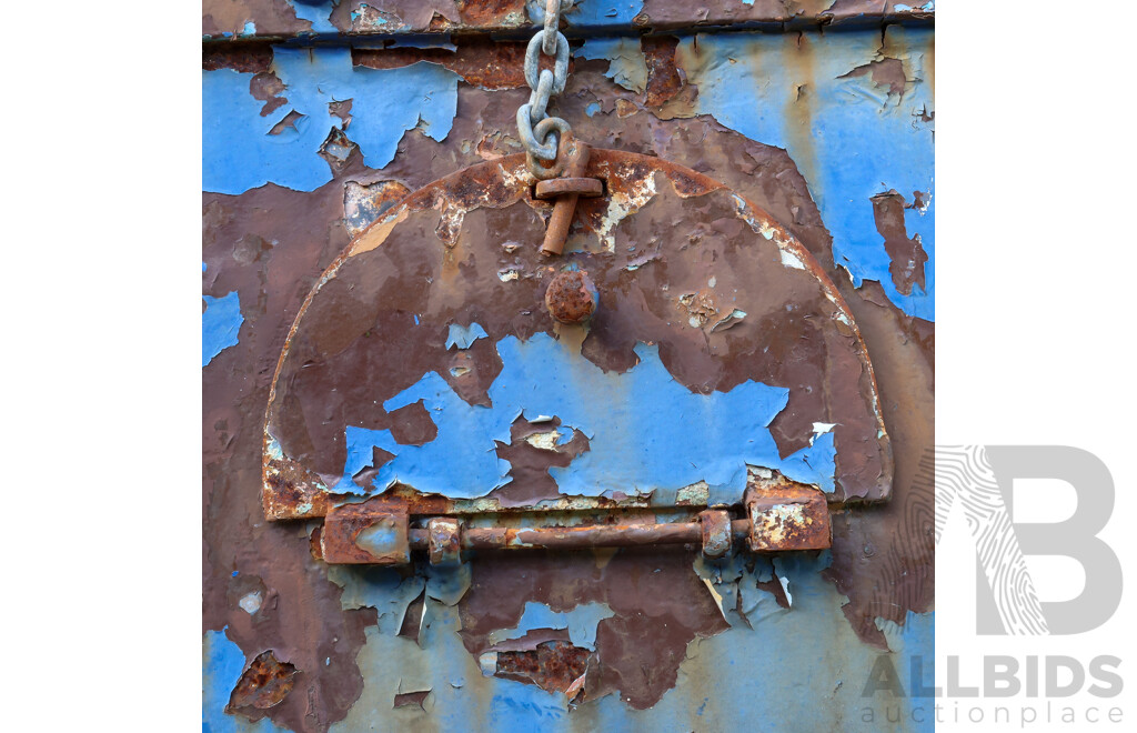 Vintage Cast Iron Gaol Door with Viewing Hatch
