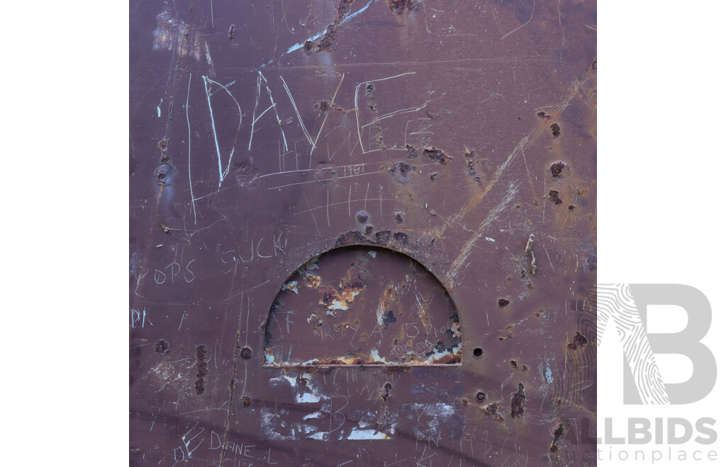 Vintage Cast Iron Gaol Door with Viewing Hatch