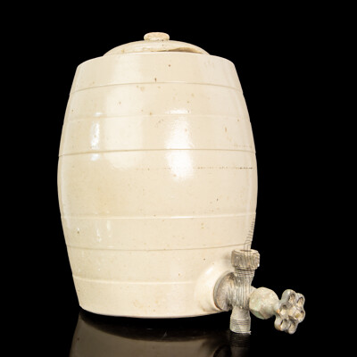 Vintage Stoneware Water Crock with Spigots