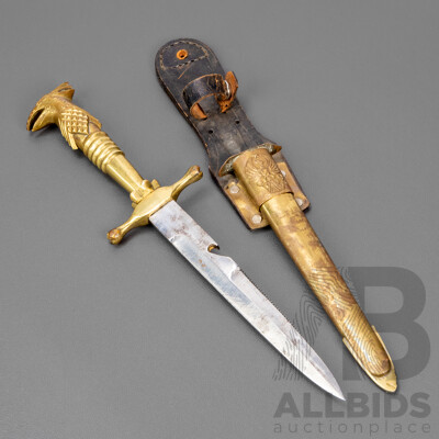 Vintage Indonesian Army Offices Knife and Scabbard
