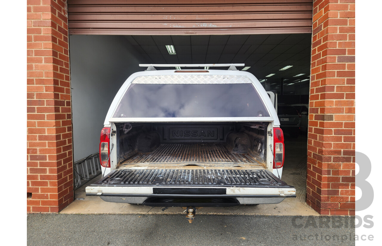 12/2012 Nissan Navara ST (4x4) D40 Dual Cab P/Up White 2.5L