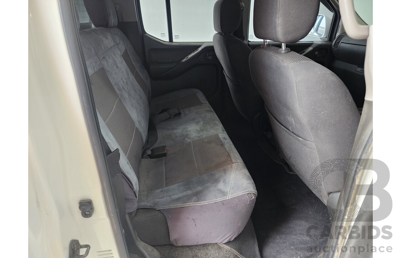 12/2012 Nissan Navara ST (4x4) D40 Dual Cab P/Up White 2.5L