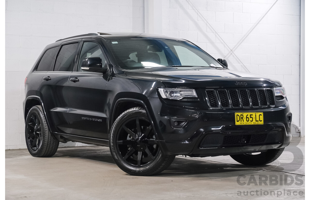 07/2016 Jeep Grand Cherokee Overland (4x4) WK MY15 4d Wagon Brillant Black Metallic Turbo Diesel V6 3.0L