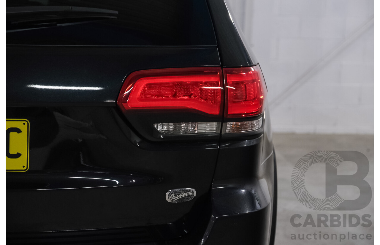 07/2016 Jeep Grand Cherokee Overland (4x4) WK MY15 4d Wagon Brillant Black Metallic Turbo Diesel V6 3.0L