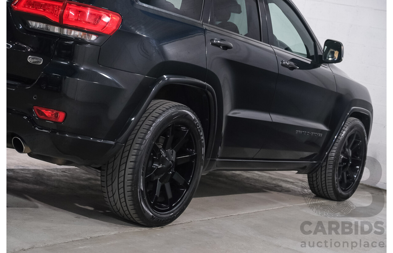 07/2016 Jeep Grand Cherokee Overland (4x4) WK MY15 4d Wagon Brillant Black Metallic Turbo Diesel V6 3.0L